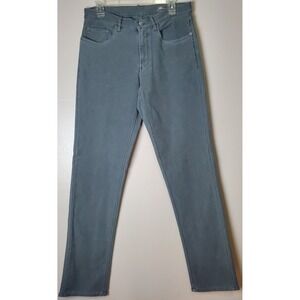 Faherty Stretch Terry 5 Pocket Men's Pants 32 Slate Gray Slim Straight Comfort